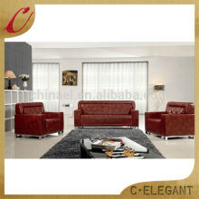 Classic leather office sofa