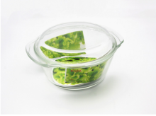 High borosilicate glass casserole