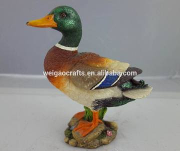 hand painted decorative resin duck