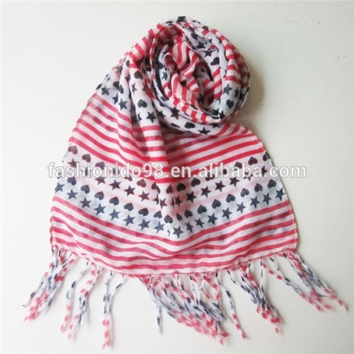 Thin Soft Spring Long Soft Kids Scarf Wrap Tassels Shawl scarf