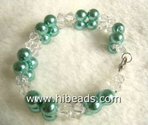 8mm round shell pearls jewelry/fashion bracelet