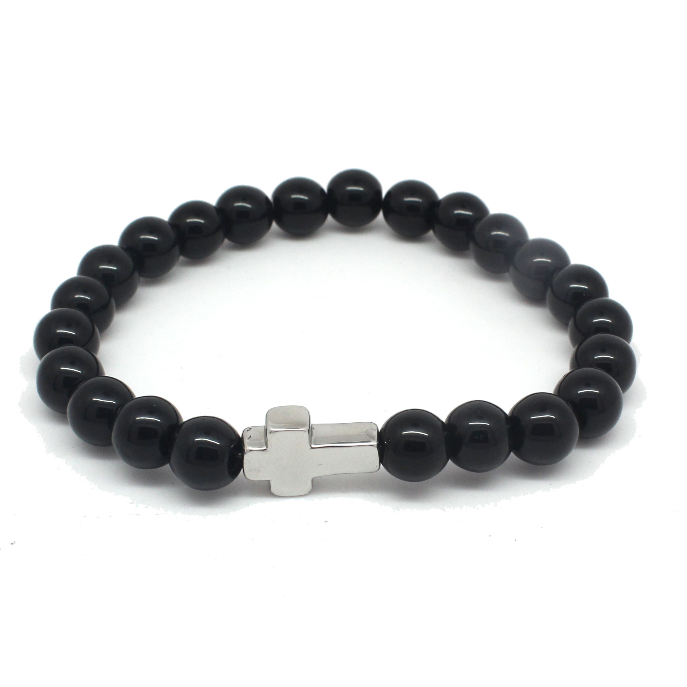 Yudan Jewelry Mens Jewelry Cross religious bead bracelets