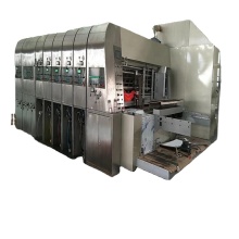 automatic four colors flexo printer slotter die cutter