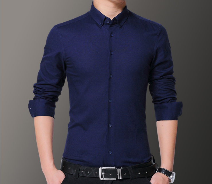 Latest Non Iron Shirt Mens Dress Shirt European Collar Best Custom Design Pattern