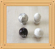 Plastic curtain finial