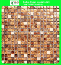 Goldleaf mixed stone glitter crystal glass mosaic tile