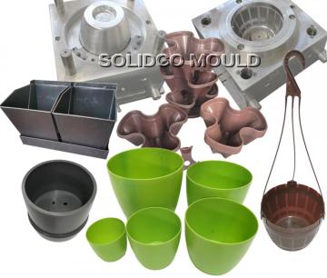 Plastic hot-sale household custom square flower pot mould