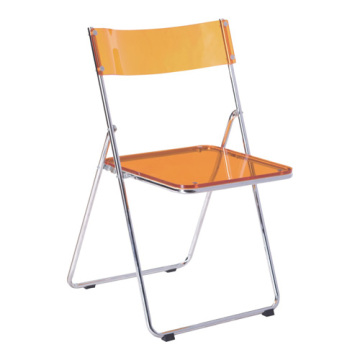 Metal Folding Chair with Acrylic