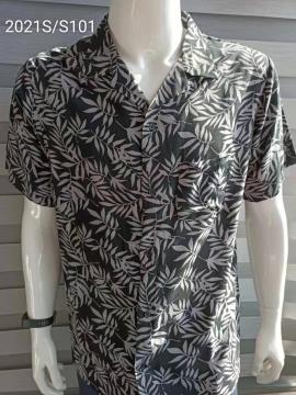 Customized Printed Pattern Hawaii Style Men's Short Shirts