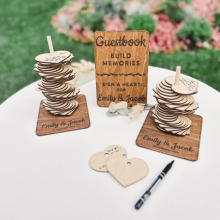 Rustic Outdoor Wedding Guest Book Alternatives for Personalized Ceremonies