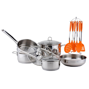 TP1470 15PCS Stainless Steel Cookware