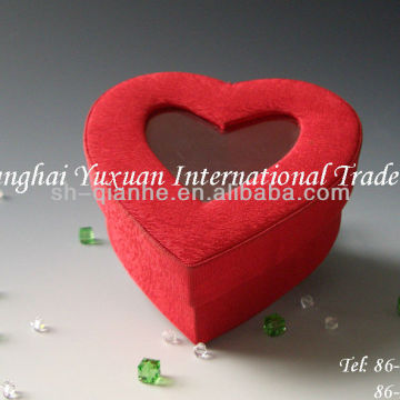 Fabric box/heart shape box