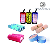 OEM cosmetic cardboard tube with powder shaker