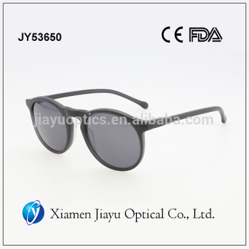 Oval round frame girls acetate sunglass