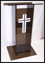 Brown Acrylic Lectern Rostrum Lectern