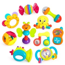 Manhattan Baby Rattles: Educational Wooden Toys for Toddlers