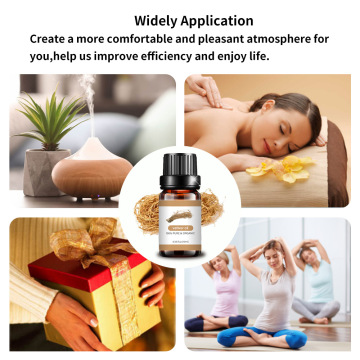 Aceite de vetiver puro para masaje corporal