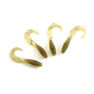 Silicone Coiling Tail Lure 65mm 1.8g Soft Plastic Worm Lure for Fishing