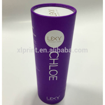 Beautiful purple round paper tube for lip balm wholesale