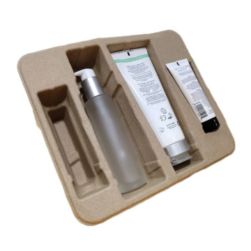 Biodegradable Pulp Molded Skincare Package Box Tray