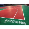 Enlio Outdoor Ground Customized Logo Hinterhof Basketball Flooo