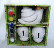 ceramic bisque snail coin bank