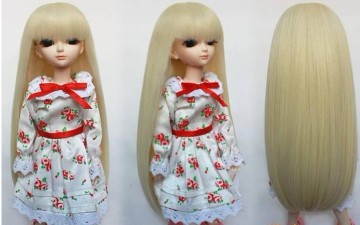 Blonde Long BJD Wigs