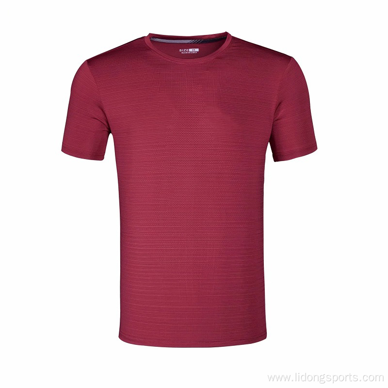 Summer Customize Solid Color Short Sleeve Mens T-shirt