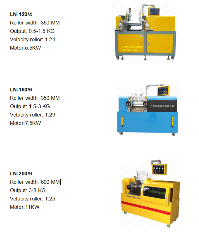 lab two roll open mill for product test