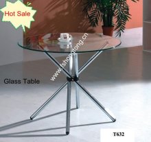 Hot Sale White Modern Glass Table T632