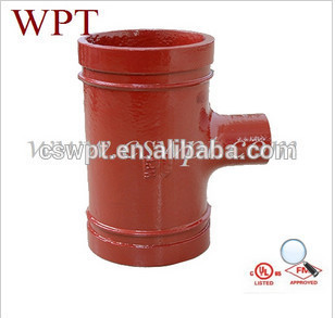 fire protection grooved fittings and reducing tee threaded