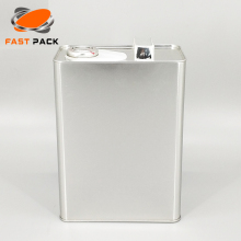 Square Engine Oil tin Can with Handle/Lids