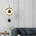 Inshine Black Round Metal Wall Lampa