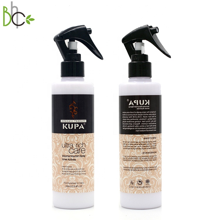 Καυτές πωλήσεις! αργανικό έλαιο KUPA Volume Nourish Spray περιποίησης μαλλιών θερμοπροστασίας 250ml