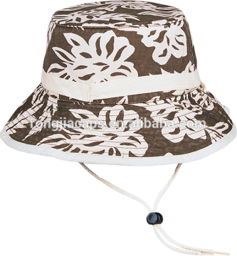 whole printed belted bucket hat