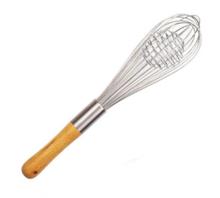 kitchen egg whisker with wooden handle