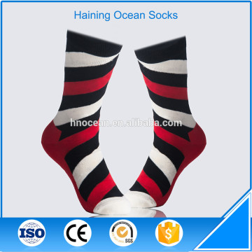 Red white and black stripe sporty colored knee high socks cool socks