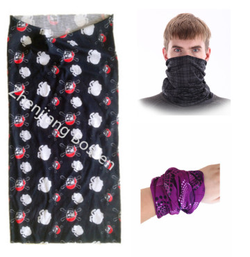 Custom Polyester Skull Printing Seamless Tube Bandannas