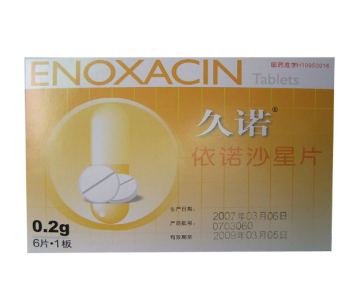Treatment of sensitive bacteria Enoxacin Tablets