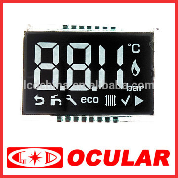 TN Transmissive Negative 7 Segment LCD Display
