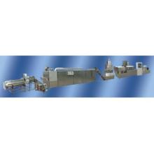 Double-screw extruder inflating snacks food processing line