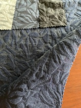 cotton polyester nylon hair cut jacquard fabric