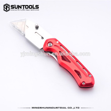 superior quality folding cutter utility knife with unique design aluminum handle