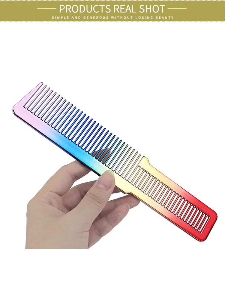 Rainbow Color Wholesale New Design Hair Comb for Salon Barber Hair Beauty Combing Hair Comb