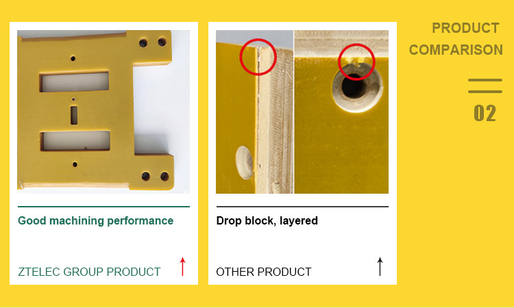 China supplier ZTELEC Flexible electronic board yellow epoxy glass 3240 sheet