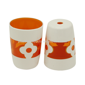 Colored plastic bathroom mug