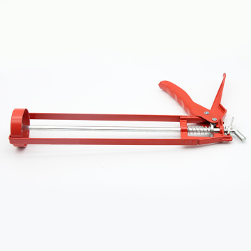 9 inch skelet staal kabels pistool geel/rood