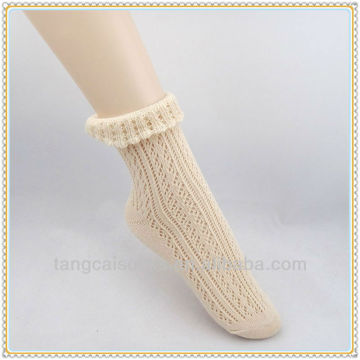 Sexy mesh long ruffle socks for women