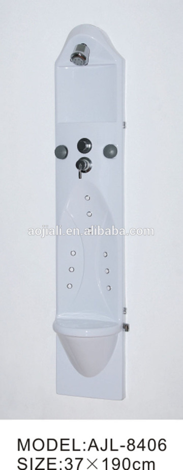 AJL-8408 black glass hot sale shower panel/shower column