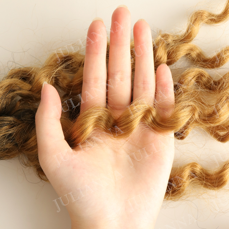 Julianna  Coi Leray Braids With Curls Synthetic Naturally Layered Curly Curled Pre Style Goddess Curl Braiding Hair